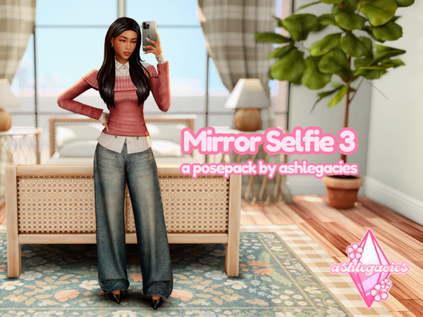Sims 4 — Mirror Selfie 3 Posepack by ashlegacies — - Posepack - You will need Andrew's Poseplayer by Andrew's Studio