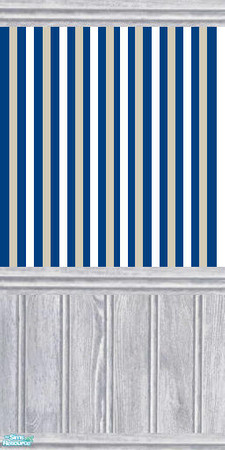 Sims 2 — Blue Stripes 1 by chayann — Blue stripes with a wash panel.