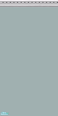 Sims 2 — Farrow and Ball "Powder Blue" B by tomandcheeze — Farrow and Ball paint with crown moulding in white.
