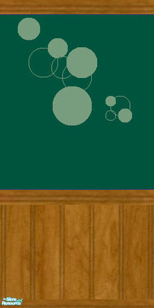 Sims 2 — Hunter 1 by chayann — Hunter green panel with warm wood and bubbles!