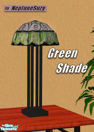 Sims 2 — The SimPatio Table Lamp - Green Shade by Neptunesuzy — Your Sims will Love this Green Shade for their SimPatio