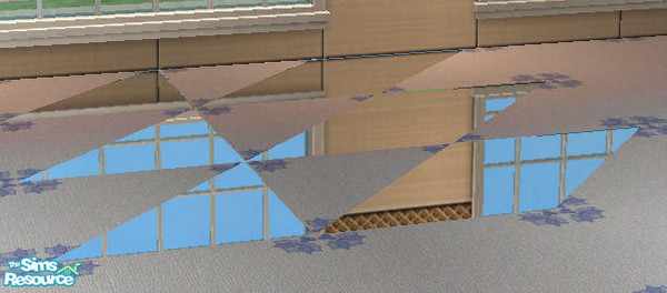 Sims 2 — MESHReflectiveFloorFantasyTriangle by irkush — 