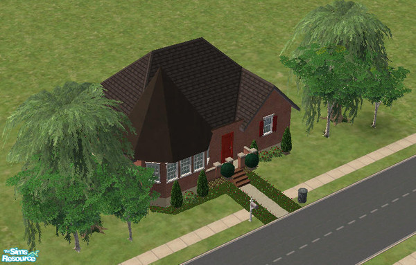 Sims 2 — 19 Orchard Way by rachelled — This Victorian-style starter home may be small, but the rooms themselves are not!