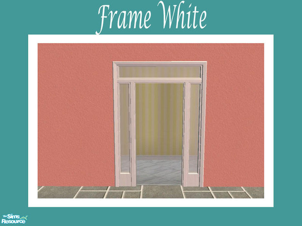 Sims 2 — Stained Glass Arch - Frame White by Shakeshaft — Part of a set of stained glass windows and doors, set includes