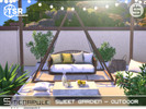 Sims 4 — Sweet Garden Outdoor by Simenapule — Create a cozy and relaxing outdoor corner with the Sweet Garden set. This