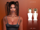 Sims 4 — LEXEL - Lexa long braids with bangs (adult hairstyle) by LEXEL_s — 35 swatches