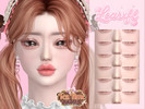 Sims 4 — [Learxfl] Honey Biscuit Set: Blush by Learxfl — Blush, 8 swatches , HQ and BGC . Standalone item with thumbnail.