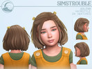 Sims 4 — Solenn Hairstyle Set - Child Conversion by simstrouble — A neck-length bob featuring soft, flicked-out ends and