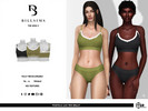 Sims 3 — Pointelle Lace Trim Bralet by Bill_Sims — This top features a ribbed material with a lace trim design! - Female,