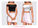 Sims 4 — Loren Dress by Black_Lily — YA, A, Teen