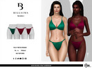 Sims 3 — Satin Ruched Strap Underwear by Bill_Sims — This pair of underwear features a satin material with ruched side