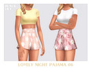 Sims 4 — Lovely Night Pajama 06 by Black_Lily — YA, A, Teen