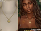 Sims 4 — Radiant Necklace - Diamond & Pearl Heart Charm Necklace by christopher0672 — This is an eccentrically sweet,