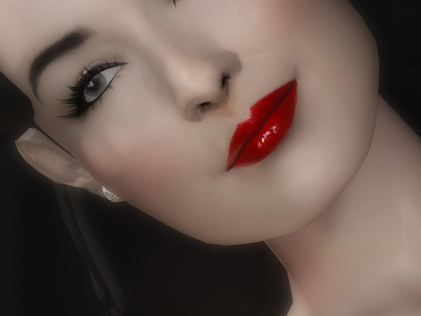 Sims 4 — Von Teese - HQ - Lips by StefanMakesSims — A bold lipstick created for my Dita Von Teese Sim, inspired by the