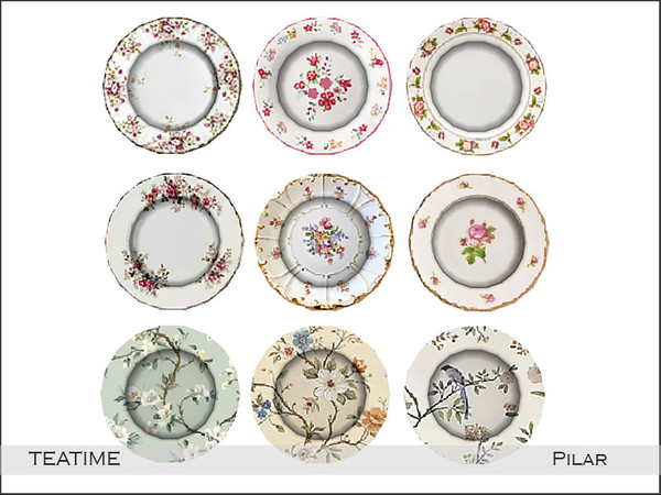 Sims 4 — Pilar TeaTime Deco1 by Pilar — Take a break at the tea house