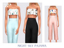 Sims 4 — Night Sky Pajama by Black_Lily — YA, A, Teen