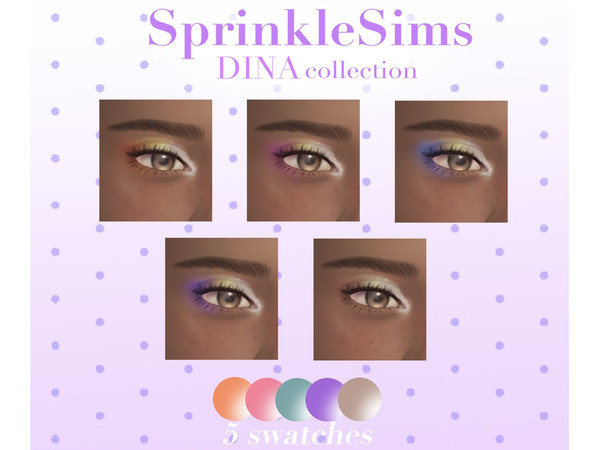 Sims 4 — [sprinklesims] DINAcontacts by Spri_nkleSims — DINA makeup collection consists of: contacts, blush, lipstick,