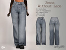 Sims 4 — Jeans without Lace by astya96cc — 36 swatches