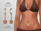 Sims 4 — Hana Belly Piercing Edited Skins by Suzue — New Mesh (Suzue)