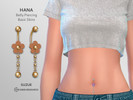 Sims 4 — Hana Belly Piercing V2 Basic Skins by Suzue — New Mesh (Suzue)