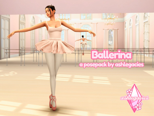 Sims 4 — Ballerina Posepack by ashlegacies — - Posepack