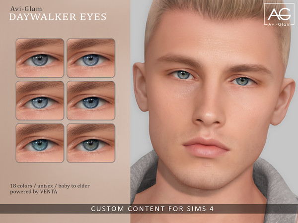 Sims 4 — Avi-Glam - Daywalker Eyes by VentaStudio — 18 Swatches