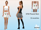 Sims 4 — Pleated Skirt SP20 by sims4sue — Pleated skirt for women from the Throwback Fit kit