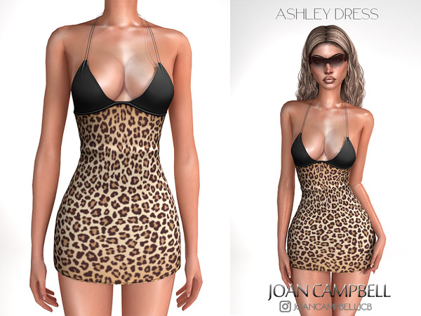 Sims 4 — ASHLEY DRESS by Joan_Campbell_Beauty_ — 9 swatches Custom thumbnail Original mesh