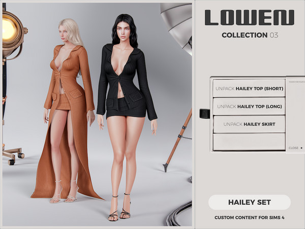 Sims 4 — LOWEN - Hailey Top (Short) by VentaStudio — Hailey Top (Short)