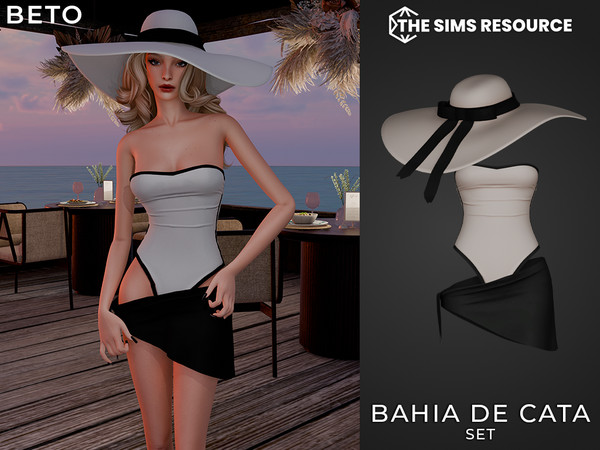 Sims 4 — By Beto - Bahia de Cata (Pareo) by Beto_ae0 — A classic and minimalist summer outfit perfect for girls.