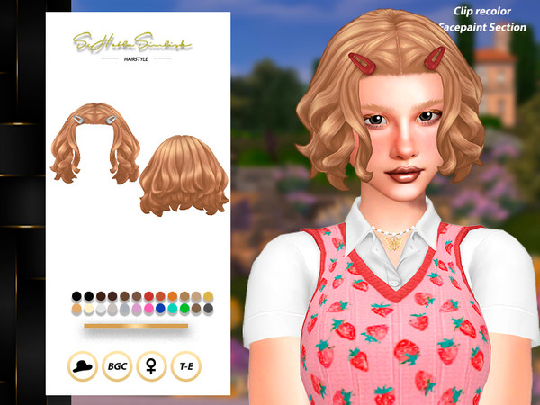 Sims 4 — Jess Hairstyle by sehablasimlish — Hope you like it and enjoy it. Maxis Match