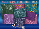 Sims 4 — Hushed Metals Collection - Rugs by Draven298 — Designed for versatility, the collection includes solid swatches