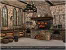 Sims 4 — Medieval kitchen Pt.I Cooking area by Severinka_ — A set of furniture and decor in the Medieval style for