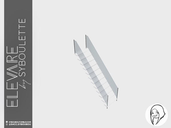 Sims 4 — Elevare - Minimalist Glass Railing by Syboubou — This is some railing in a sleek, minimalist design with