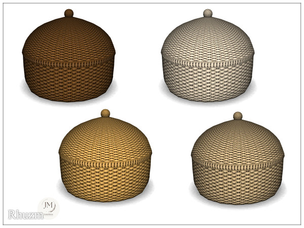 Sims 4 — jomsims Rhuzm basket deco by jomsims — A luxurious bathroom with a modern and refined design inspired by the