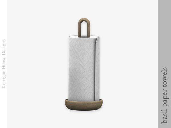 Sims 4 — Basil Paper Towels by kerriganhouse — A set of cute vintage kitchen clutter.