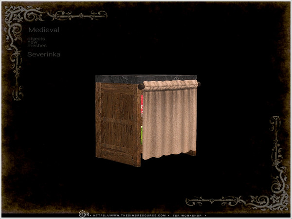 Sims 4 — Medieval - mini fridge by Severinka_ — A set of furniture and decor in the Medieval style for decorating a
