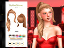 Sims 4 — Cassandra Hairstyle by sehablasimlish — A high ponytail with a formal lock to give your Sims a youthful and