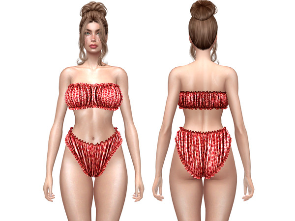Sims 4 — DAPHS - Clothes SET531 - Lingerie Bottom C1745 - TSR by Daph's — A delicate and stylish lingerie set featuring a