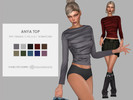 Sims 4 — Anya Top by Charlotte_Morris — 10 swatches