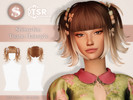 Sims 4 — Tisane Hairstyle Maxis Match by Shimydimsims — Hi I hope you will like this hair, these are 2 short pigtails