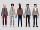 Sims 4 — Hansen Turtleneck Jacket Boys by McLayneSims — TSR EXCLUSIVE