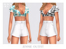 Sims 4 — Jennie Outfit by Black_Lily — YA, A, Teen