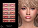 Sims 4 — Lipstick N297 by Layla — Female Lipstick Previews and swatches made in CAS using HQ Mod HQ - BG compatible