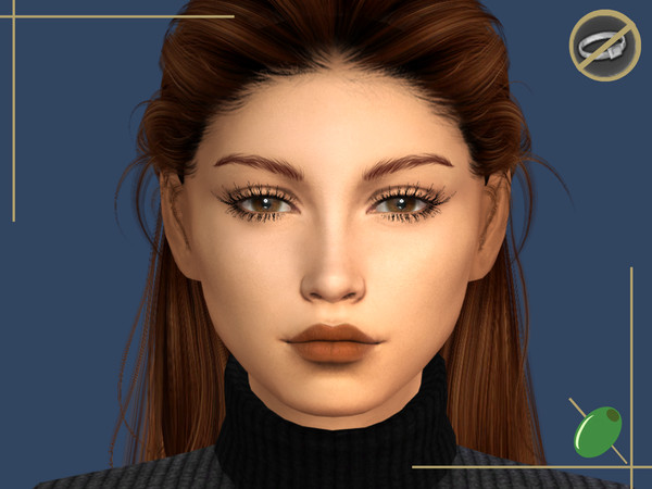 Sims 4 — Sienna 3D Lashes Rings Contradict by Pitted0live — Long wispy 3D alpha style eyelashes