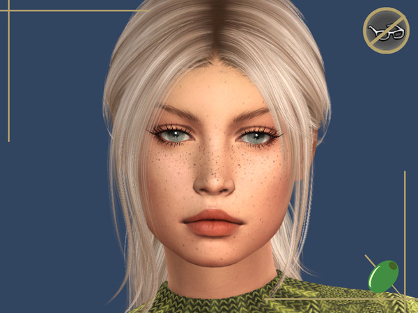 Sims 4 — Tamara 3D Lashes Glasses Contradict by Pitted0live — Natural looking, short, wispy 3D eyelashes