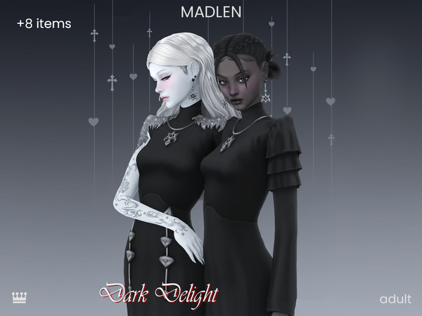 Sims 4 — [Madlen] Dark Delight Tattoo by Madlen — Delve into the mysteries of the night with a dash of vampiric flair!