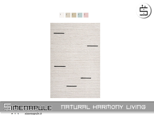 Sims 4 — [SeN4] Natural Harmony Living - Rug by Simenapule — Natural Harmony LivingNatural Harmony Living