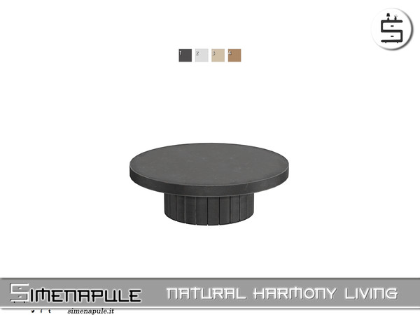 Sims 4 — [SeN4] Natural Harmony Living - Table coffee by Simenapule — Natural Harmony LivingNatural Harmony Living