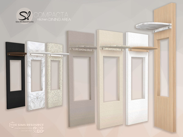 Sims 4 — Compacta Kitchen Separator 1x1 by SIMcredible! — - Dining Chair